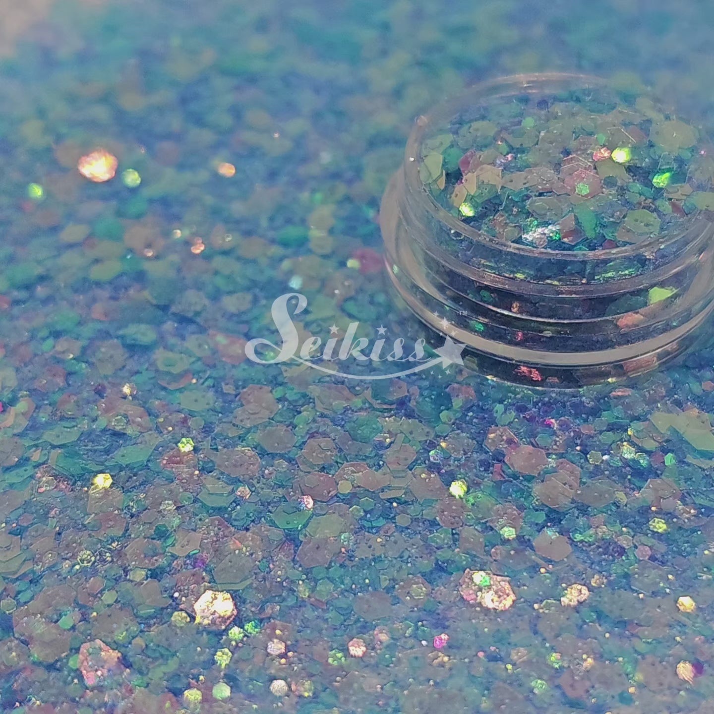 Cindy at Midnight Iridescent Chunky Glitter - Blue Glitter Cindy at Midnight Iridescent Chunky Glitter - Blue Glitter