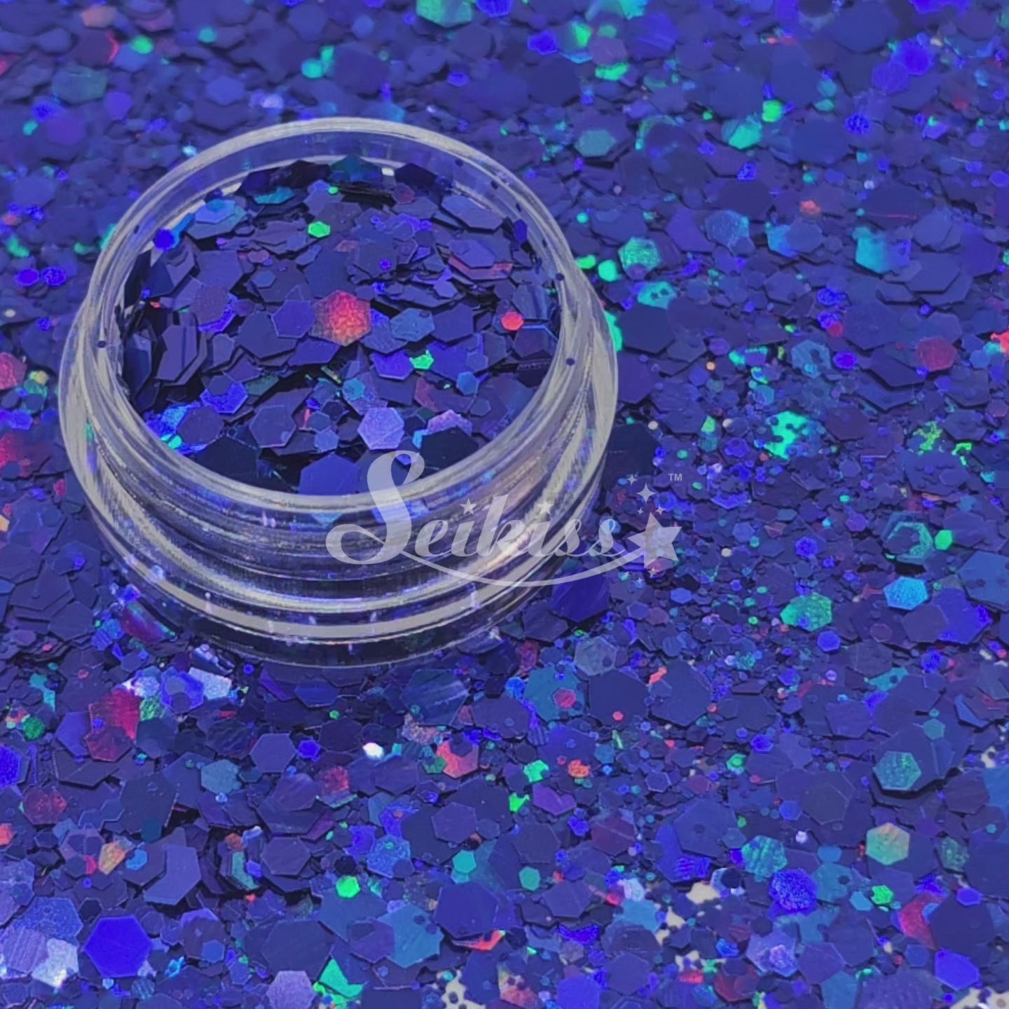 Kingdom Galaxy™ Holographic Chunky Glitter - Blue Glitter Kingdom Galaxy™ Holographic Chunky Glitter - Blue Glitter