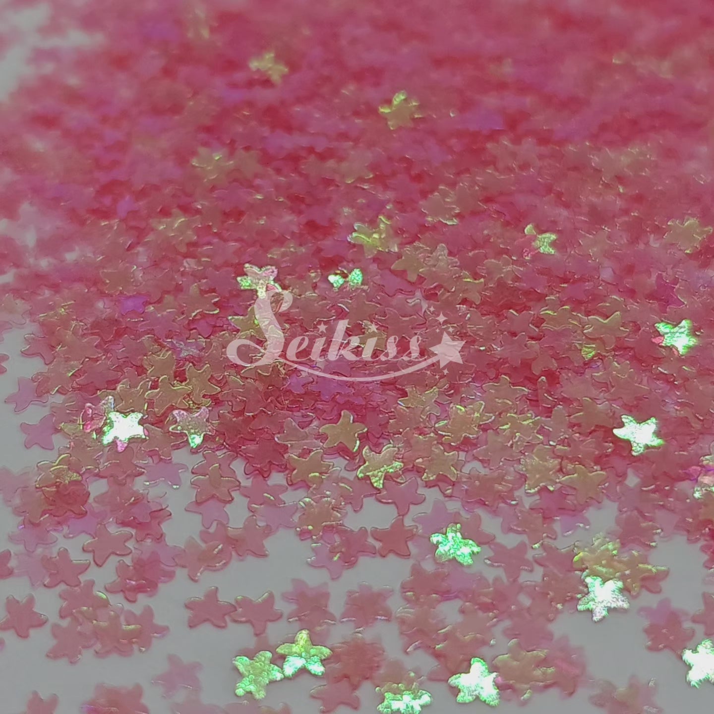 Coral Sea Stars Shape Glitter - Pink Glitter Coral Sea Stars Shape Glitter - Pink Glitter
