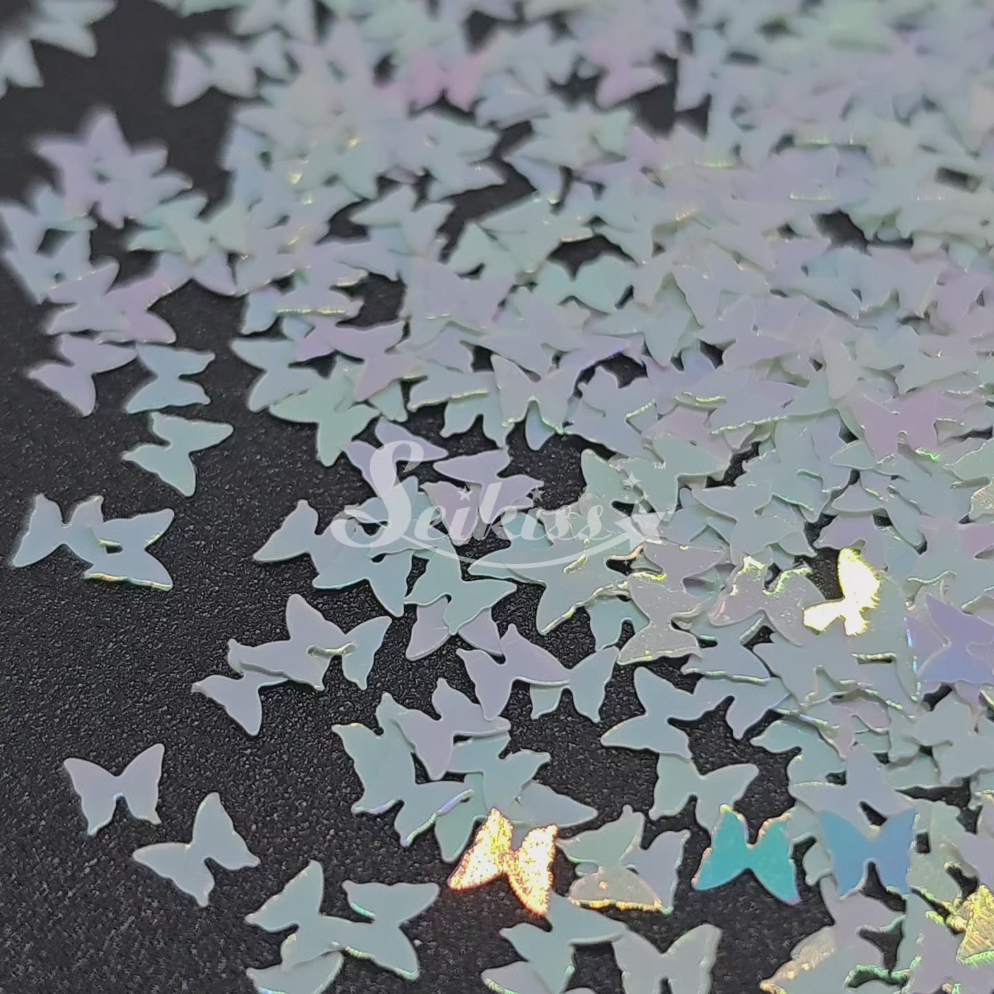 Iridescent Butterflies Shape Glitter - Iridescent Glitter Iridescent Butterflies Shape Glitter - Iridescent Glitter