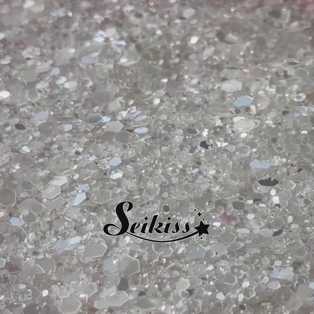 Crystal Metallic Chunky Glitter - White Glitter Crystal Metallic Chunky Glitter - White Glitter