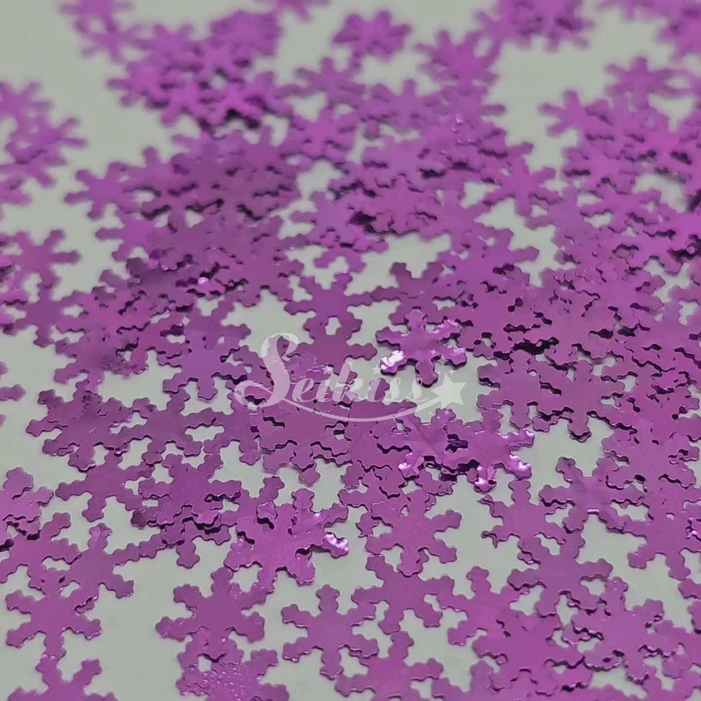 Purple Snowflakes Shape Glitter - Purple Glitter Purple Snowflakes Shape Glitter - Purple Glitter