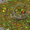 Starlight Galaxy Holographic Chunky Glitter - Gold Glitter Starlight Galaxy Holographic Chunky Glitter - Gold Glitter