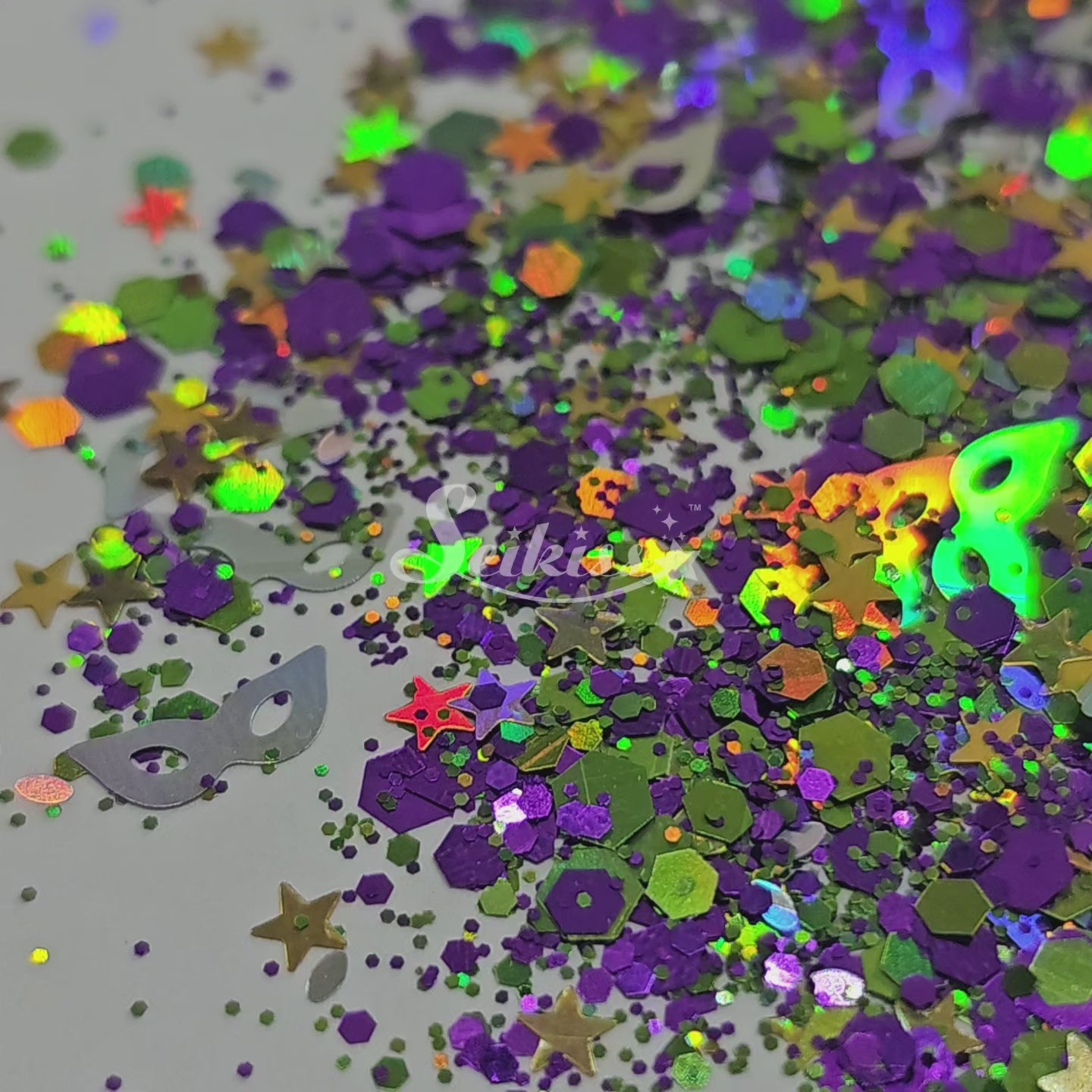 New Orleans Shape Glitter - Purple Glitter New Orleans Shape Glitter - Purple Glitter
