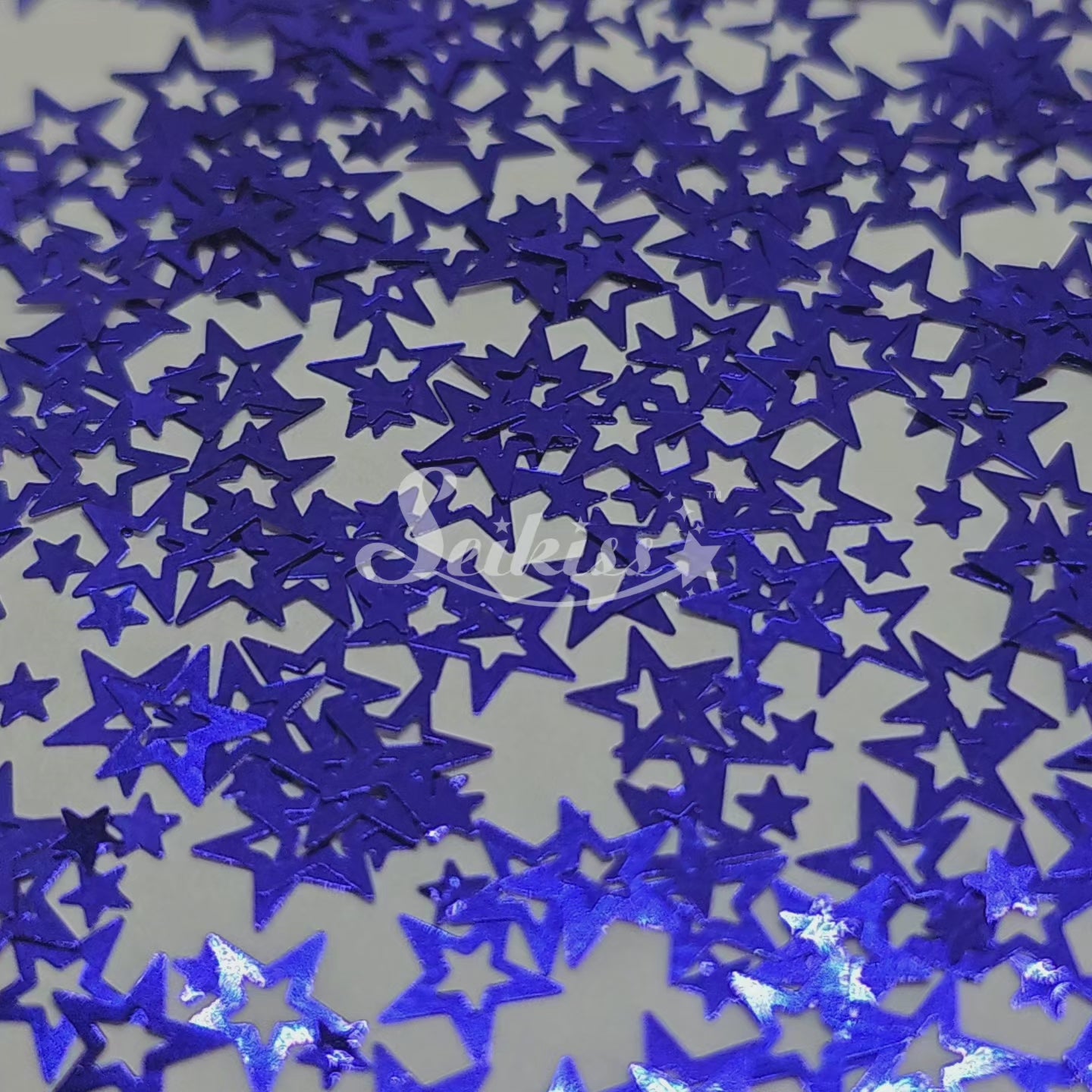 Blue Retro Stars Shape Glitter - Blue Glitter Blue Retro Stars Shape Glitter - Blue Glitter