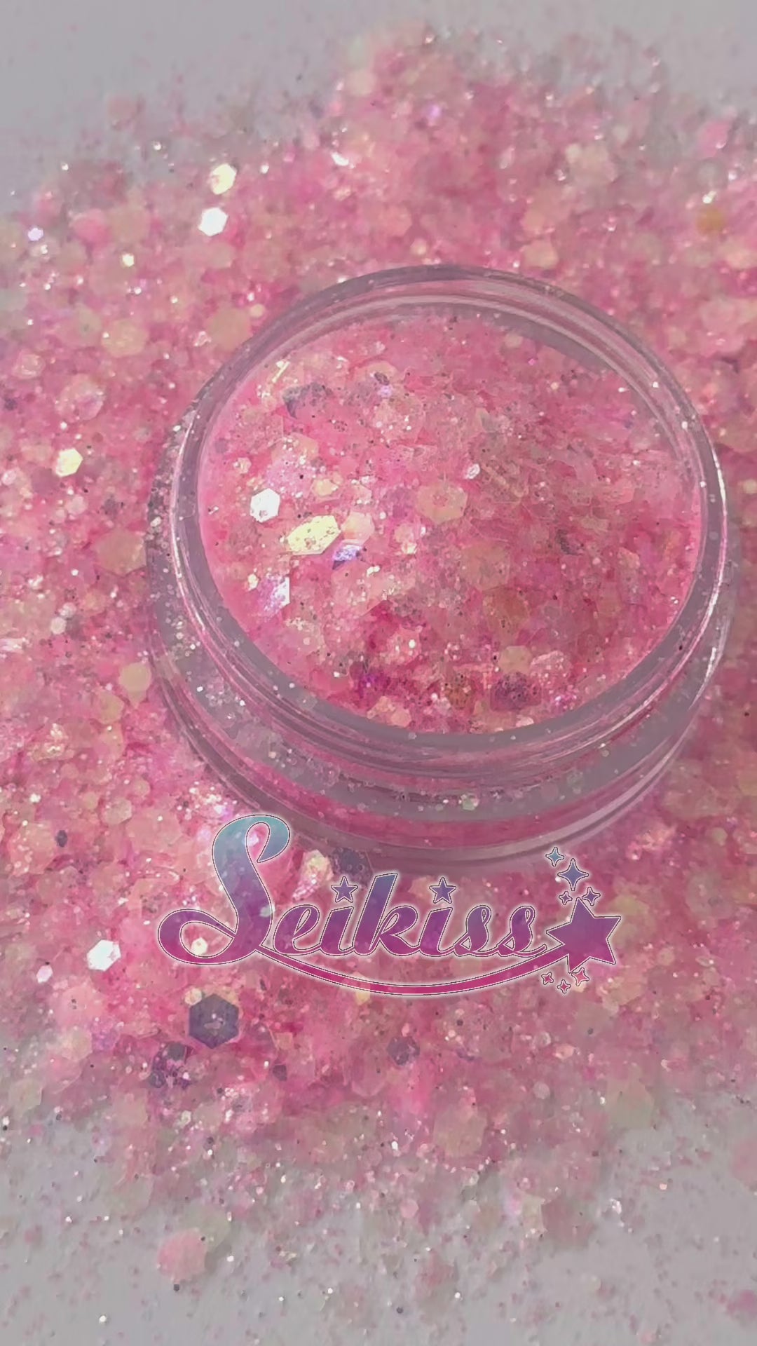 Bubble Gum Iridescent Chunky Glitter - Pink Glitter Bubble Gum Iridescent Chunky Glitter - Pink Glitter