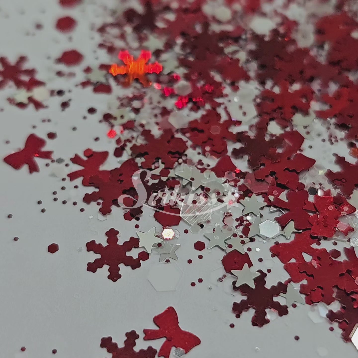 Red Holiday Chunky Glitter - Red Glitter Red Holiday Chunky Glitter - Red Glitter