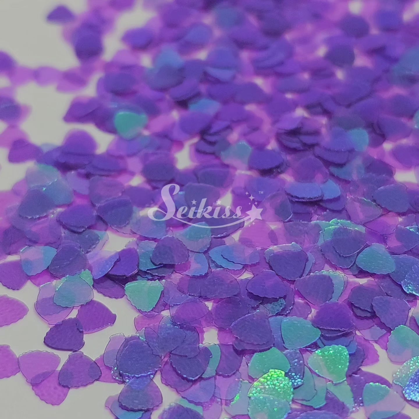 Purple Seashells Shape Glitter - Purple Glitter Purple Seashells Shape Glitter - Purple Glitter