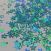 Turquoise Retro Stars Shape Glitter - Turquoise Glitter Turquoise Retro Stars Shape Glitter - Turquoise Glitter