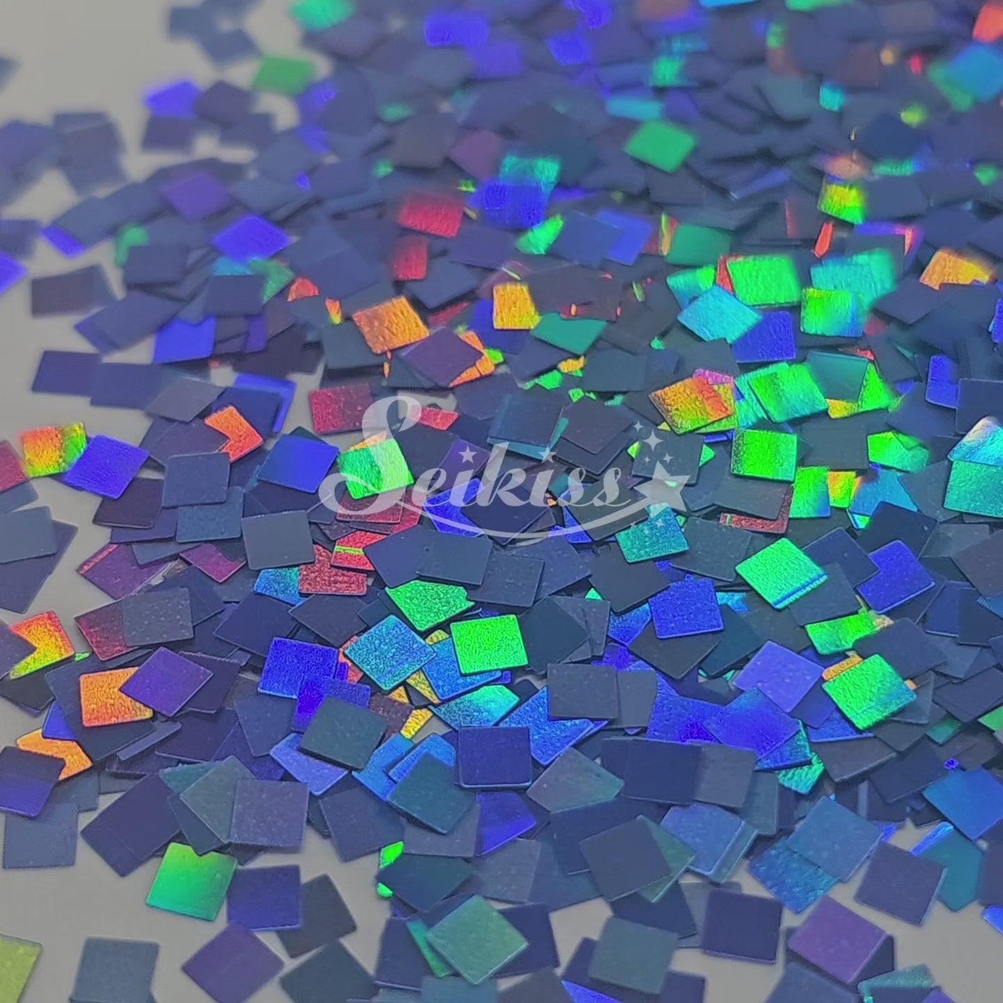 Blue Holo Squares Shape Glitter - Blue Glitter Blue Holo Squares Shape Glitter - Blue Glitter