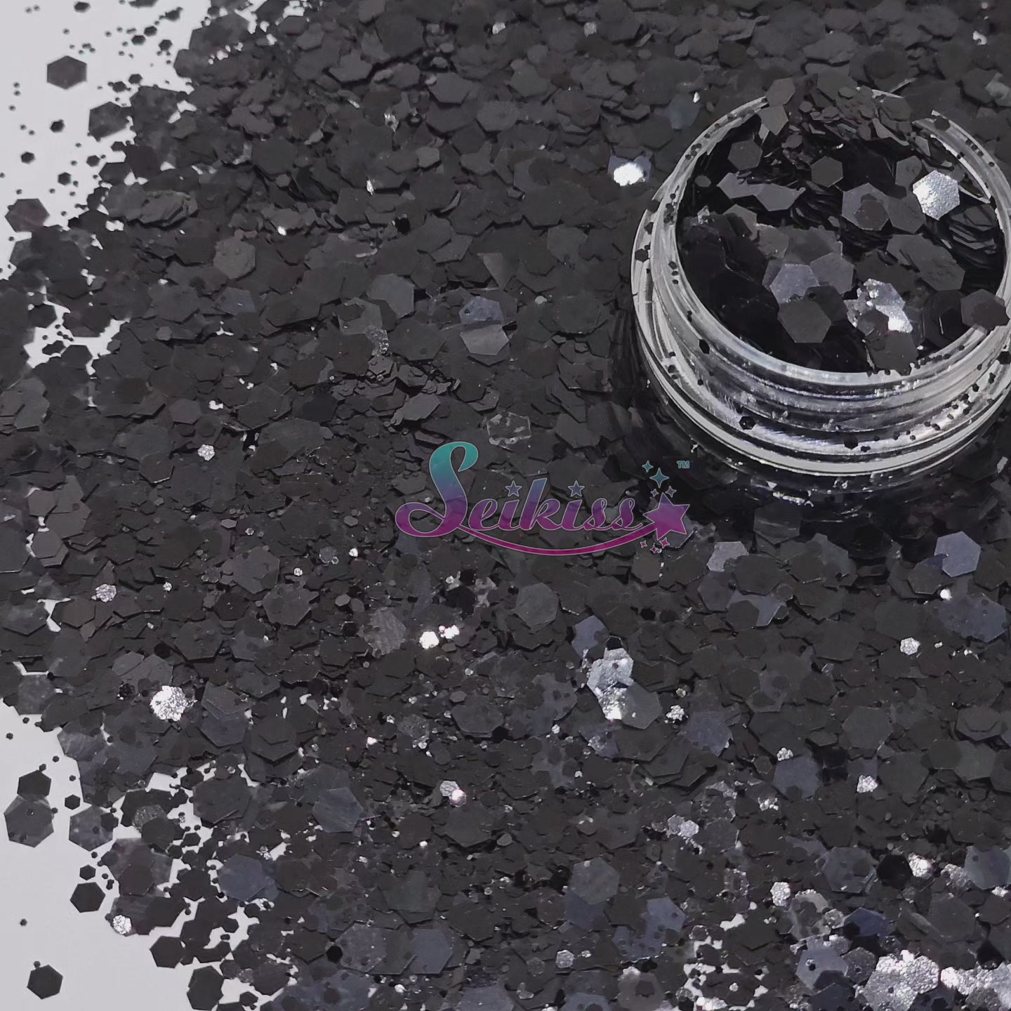 Onix Metallic Chunky Glitter - Black Glitter Onix Metallic Chunky Glitter - Black Glitter