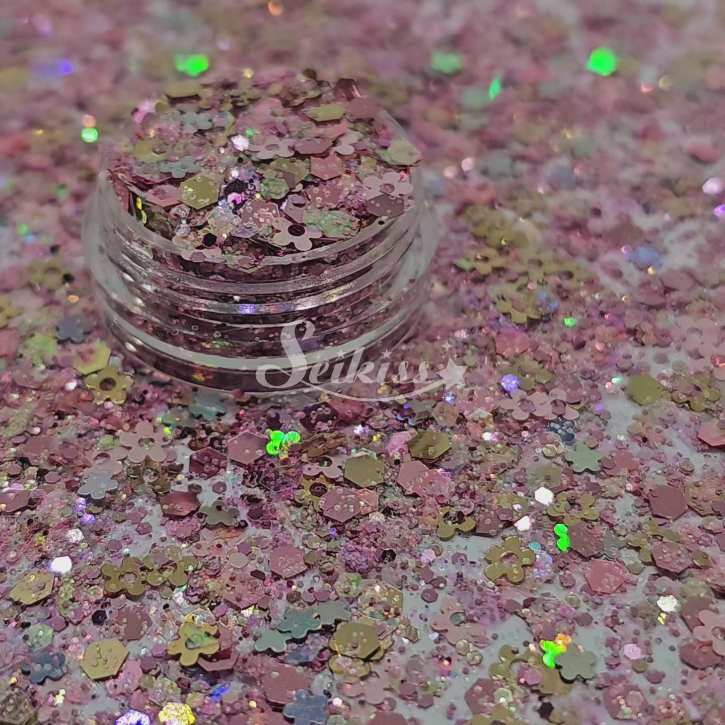 Blossom Glitter Mix - Flower Shape Glitter Blossom Glitter Mix - Flower Shape Glitter