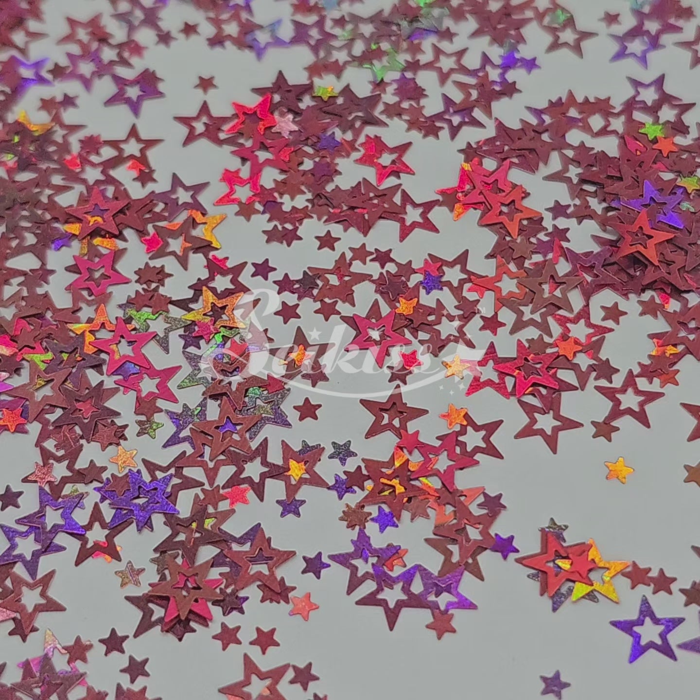 Rose Gold Retro Stars Shape Glitter - Pink Glitter Rose Gold Retro Stars Shape Glitter - Pink Glitter