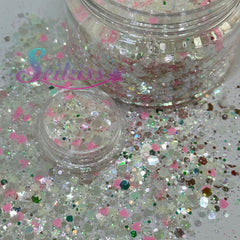 Princess Glow Chunky Glitter - White Glitter Princess Glow Chunky Glitter - White Glitter