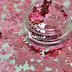 Pink Bows Shape Glitter - Pink Glitter Pink Bows Shape Glitter - Pink Glitter