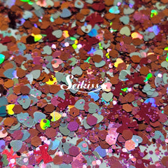 Valentina - Red Glitter with Hearts Valentina - Red Glitter with Hearts
