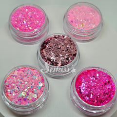 Pink Glitter Bundle (Set of 5) - Pink Glitter Pink Glitter Bundle (Set of 5) - Pink Glitter