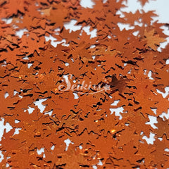 Copper Autumn Leaf Shape Glitter - Brown Glitter Copper Autumn Leaf Shape Glitter - Brown Glitter