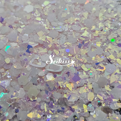 Sweetheart - White Iridescent Glitter Sweetheart - White Iridescent Glitter