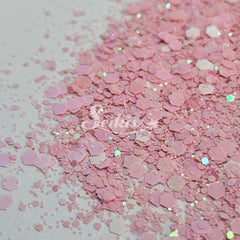 Blush Metallic Chunky Glitter - Pink Glitter Blush Metallic Chunky Glitter - Pink Glitter