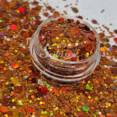Fancy Ginger Holographic Chunky Glitter - Orange Glitter Fancy Ginger Holographic Chunky Glitter - Orange Glitter
