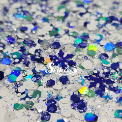 Winter in Blue Holographic Chunky Glitter - Blue Glitter Winter in Blue Holographic Chunky Glitter - Blue Glitter