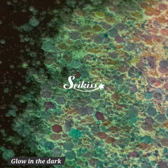Pink Glow in the dark Chunky Glitter - Pink Glitter Pink Glow in the dark Chunky Glitter - Pink Glitter