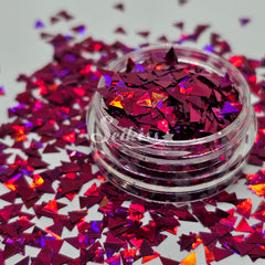 Seikiss Triangles Shape Glitter - Pink Glitter Seikiss Triangles Shape Glitter - Pink Glitter