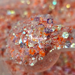 Carrots Iridescent Chunky Glitter - Orange Glitter Carrots Iridescent Chunky Glitter - Orange Glitter