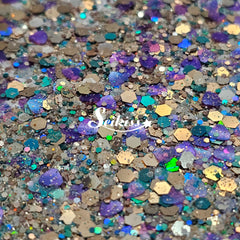 Royal Coast Chunky Glitter Mix- Gold and Purple Glitter Royal Coast Chunky Glitter Mix- Gold and Purple Glitter