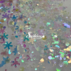 Iridescent Winter Chunky Glitter - White Glitter Iridescent Winter Chunky Glitter - White Glitter