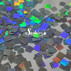 Silver Holo Squares Shape Glitter - Silver Glitter Silver Holo Squares Shape Glitter - Silver Glitter