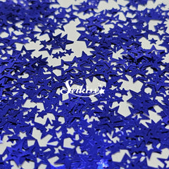 Blue Retro Stars Shape Glitter - Blue Glitter Blue Retro Stars Shape Glitter - Blue Glitter