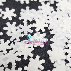 White Snowflakes Shape Glitter - White Glitter White Snowflakes Shape Glitter - White Glitter