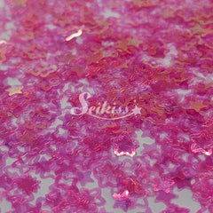 Raspberry Kawaii Stars Shape Glitter - Red Glitter Raspberry Kawaii Stars Shape Glitter - Red Glitter