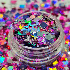 1982 Retro Glitter Mix - Multicolor Shape Glitter 1982 Retro Glitter Mix - Multicolor Shape Glitter