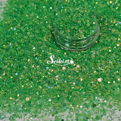Kelly Green Iridescent Chunky Glitter - Green Glitter Kelly Green Iridescent Chunky Glitter - Green Glitter