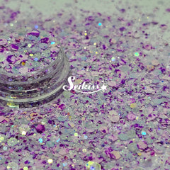 Grape Yogurt Iridescent Chunky Glitter - Purple Glitter Grape Yogurt Iridescent Chunky Glitter - Purple Glitter