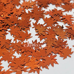 Copper Autumn Leaf Shape Glitter - Brown Glitter Copper Autumn Leaf Shape Glitter - Brown Glitter