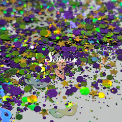 New Orleans Shape Glitter - Purple Glitter New Orleans Shape Glitter - Purple Glitter
