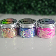 Flakes Glitter Bundle (Set of 3) - Purple, Pink and Gold Glitter Flakes Glitter Bundle (Set of 3) - Purple, Pink and Gold Glitter