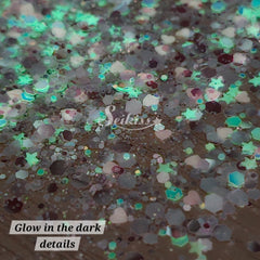 Princess Glow Chunky Glitter - White Glitter Princess Glow Chunky Glitter - White Glitter