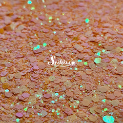 Georgia Peach Chunky Glitter - Orange Glitter Georgia Peach Chunky Glitter - Orange Glitter