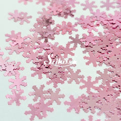 Pink Snowflakes Shape Glitter - Pink Glitter Pink Snowflakes Shape Glitter - Pink Glitter
