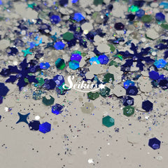 Winter in Blue Holographic Chunky Glitter - Blue Glitter Winter in Blue Holographic Chunky Glitter - Blue Glitter