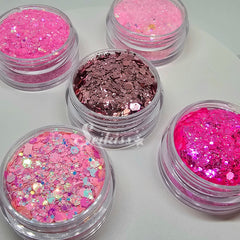 Pink Glitter Bundle (Set of 5) - Pink Glitter Pink Glitter Bundle (Set of 5) - Pink Glitter