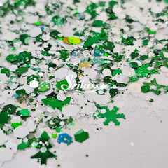 Winter in Green Chunky Glitter - Green Glitter Winter in Green Chunky Glitter - Green Glitter