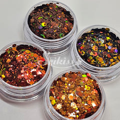 Autumn Glitter Bundle (Set of 4) - Orange and Brown Glitter Autumn Glitter Bundle (Set of 4) - Orange and Brown Glitter