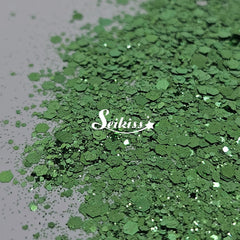 Dark Sage Metallic Chunky Glitter - Green Glitter Dark Sage Metallic Chunky Glitter - Green Glitter