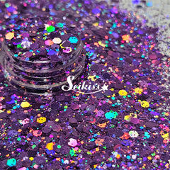 Amethyst Galaxy Holographic Chunky Glitter - Purple Glitter Amethyst Galaxy Holographic Chunky Glitter - Purple Glitter